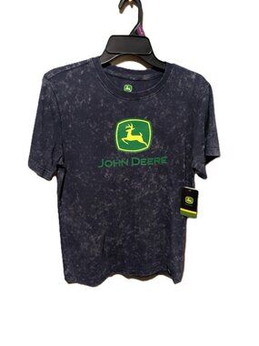 John Deere Boy's Snow Wash Short Sleeve Graphic Crewneck T-Shirt